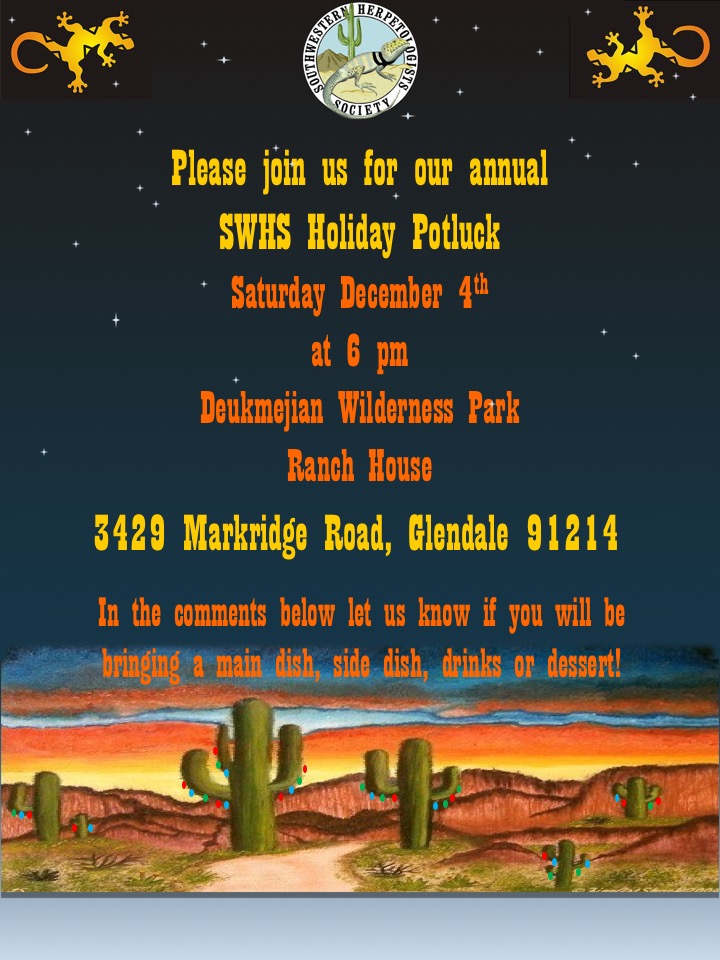 SWHS Holiday Potluck 12/4/21